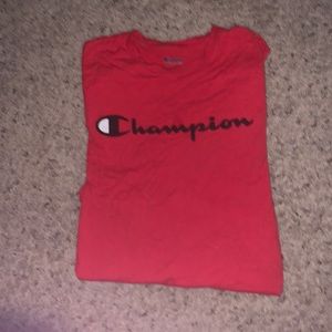 Red Mens Champion t-shirt, size small